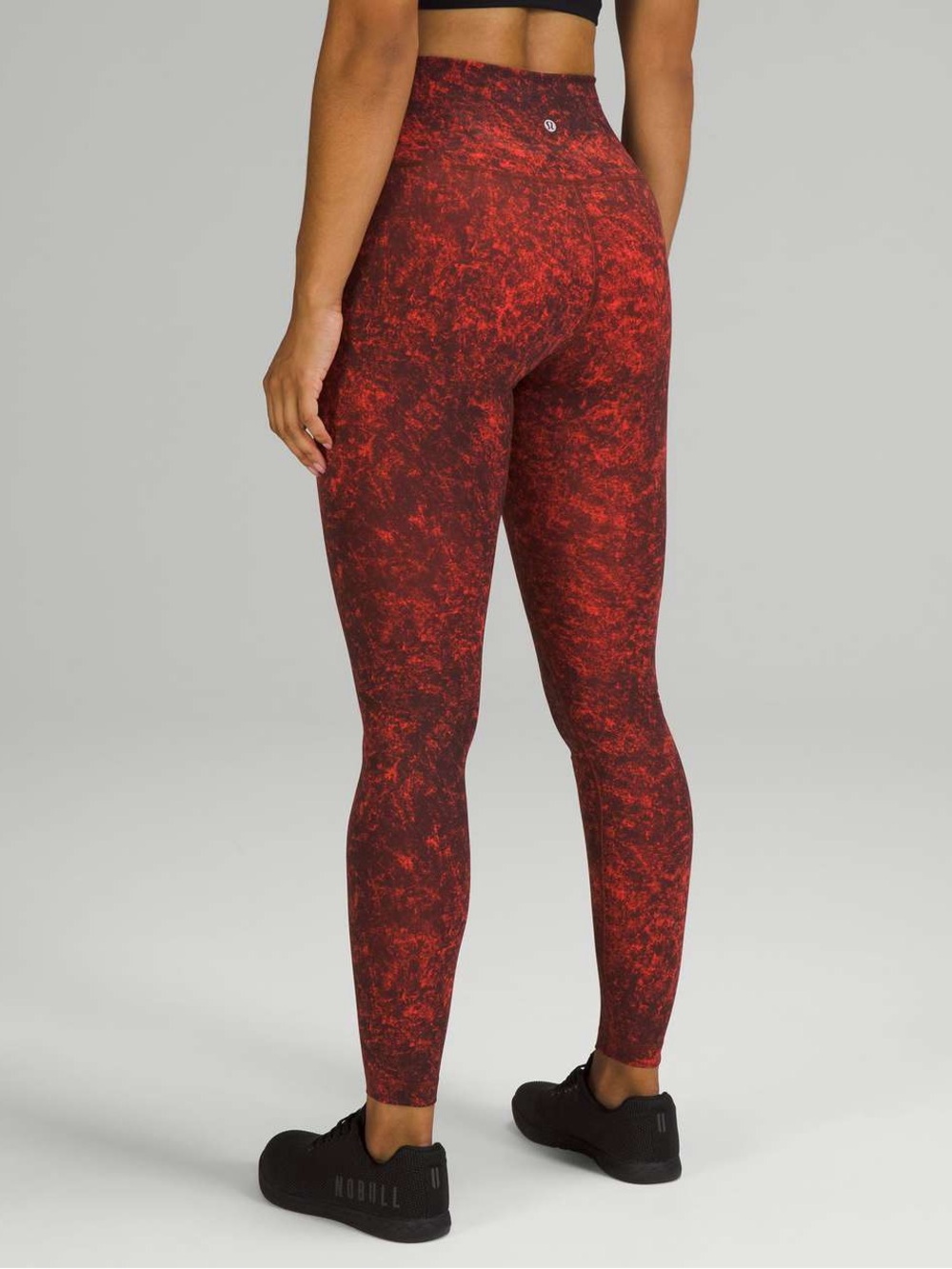 lululemon athletica Red Marble High-Rise Leggings | W- 12” | Inseam 23”